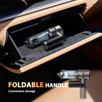 Souffleur d'air sans fil pliable multifonction 4 en 1, 6000 mAh, rechargeable, avec charge Type-C, aspirateur de voiture