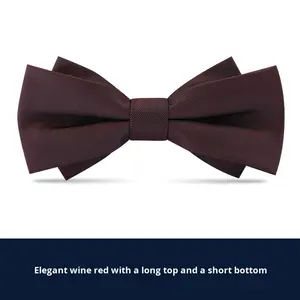 Pajarita de poliéster con estampado a rayas para hombre, padrino, novio, boda Formal, estilo británico coreano - Product Image 6