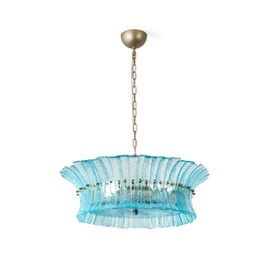 Lámpara Colgante Moderna de Estilo Costero con Cristal <span class=keywords><strong>Azul</strong></span> para Comedor, Isla de Cocina, Dormitorio - Product Image 1