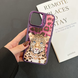 เคสโทรศัพท์ TPU ลายเสือดาวพิมพ์เลเซอร์สำหรับ <span class=keywords><strong>Vivo</strong></span> Y15/Y17/Y12/U3X/Y3 2-in-1ใหม่2025 - Product Image 3