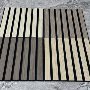 Panneaux muraux acoustiques incurvés à lattes <span class=keywords><strong>de</strong></span> <span class=keywords><strong>bois</strong></span> insonorisées Panneaux acoustiques Akupanel Tambour Panel - Product Image 3