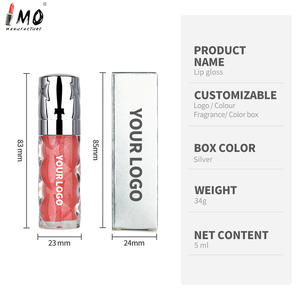 Gloss à lèvres liquide 18 couleurs, effet nacré, hydratant, brillant, fini mat, 5ml - Product Image 4