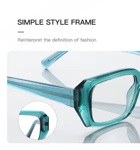 ZOWINモデル2154スクエア眼鏡フレームレディストックブルーライトブロッキング眼鏡TR90光学フレーム男性用眼鏡フレーム