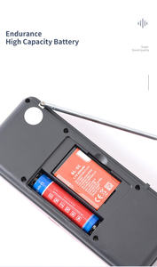 Radio FM Digital Portátil con Teclado, Altavoz Doble, Larga Duración, Antena Telescópica, para el Hogar, Personas Mayores y Uso en Exteriores - Product Image 5