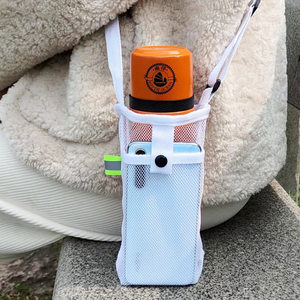 Lightweight Mesh <b>Bag</b> Convenient OEM Adjustable Shoulder Strap Mesh Water Bottle Holder for Easy Carrying - Product Image 6