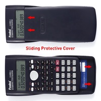 Calculatrice scolaire FOSKA 12 chiffres Calculatrice scientifique électronique pour étudiants avec pile bouton pour fournitures scolaires et de bureau