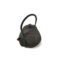 Fabrication de théière en fonte de qualité supérieure théière en fonte de couleur bleue antique 500ml