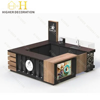 Design d'intérieur haut de gamme sur mesure pour café, kiosque à café, mobilier de café, vente en gros, vitrine de présentation pour boutique de bubble tea