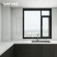 Ventana de PVC Revestida de Aluminio con Triple Vidrio Aislante, Diseño Moderno, Aislamiento Térmico, Calificación Energy Star, Sayyas.windows DC88