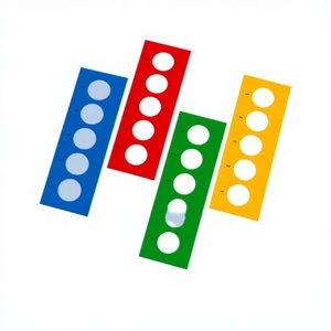 Portaobjetos de microscopio Degao multicolor para conteo de células somáticas, no reactivos, adhesivos, para patología - Product Image 1