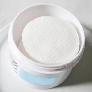 80gsm 100% Viscose OEM Reusable Lint-free Cotton Pads Household Natural Free Round Cotton Pad Travel Size Cleaning Cotton Pads