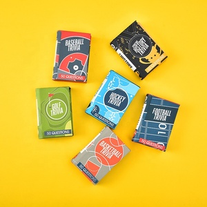 Juego de Cartas Familiar JP165, Suministro Directo de Fábrica, Personalizado, con Esquinas Redondeadas, 5 Deportes, 50 Preguntas por Deporte - Product Image 3