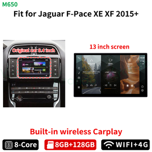 13,3 ''coche navegación GPS <span class=keywords><strong>Android</strong></span> para Jaguar f-pace XE XF 2016-2020 <span class=keywords><strong>Android</strong></span> coche Radio Multimedia unidad principal DVD inalámbrico CarPlay - Product Image 2