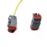 YZCONN pabrik kustom gaya Crimp terminal DT04-2P/DT06-2S otomotif tahan air konektor Auto listrik Harness kabel