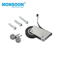 Roulettes de porte coulissante modernes en acier et plastique nylon pour armoire et placard avec faible bruit