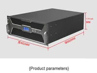 Boîtier de contrôle industriel 4U USB 3.0 660 écran de contrôle de la température profonde E-ATX serveur de stock de support d'ordinateur industriel à double canal