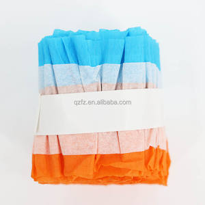 Coloré imprimé écologique romantique crêpe papier ruban guirlande fête de mariage fond décoration-fêtes de Pâques de Noël - Product Image 2