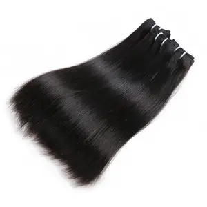 Anahair wholesale retail women black indian hair straight long real raw natural hair wigs human hair extensions