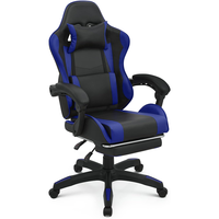 Kostenloser Versand Luxuriöser Günstiger Gaming-Stuhl Ergonomisch PU-Polsterung Schaumstoff Computer-Drehstuhl aus Leder Verstellbarer Stuhl für Erwachsene und Jugendliche