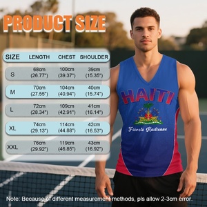 Maglia da Calcio Senza Maniche Traspirante per Tifosi della Federazione di Calcio di Haiti 2026WC - Let's Go Haiti - Product Image 6