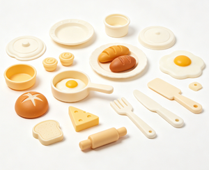 Accessori per Pentole e Ciotole in Plastica per Bambini, Giocattoli per Giochi di Ruolo, Stampati a Iniezione, in PP Sicuro per Alimenti - Product Image 1