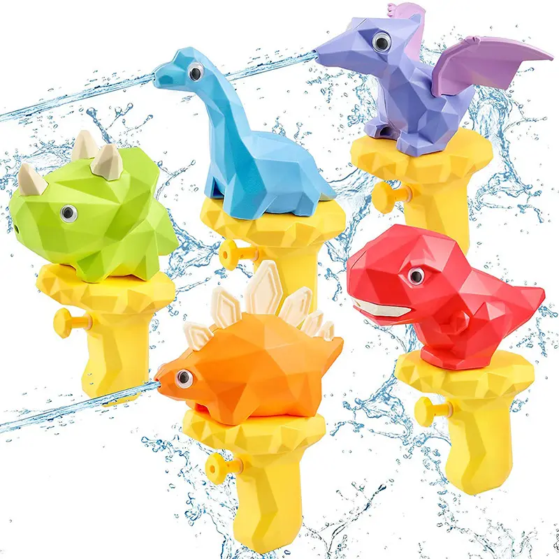 Dinosaurier kleine Wasser pistole Cartoon Mini Kinderspiel zeug Baby Bad Bad im Freien Wasserspiel spielzeug