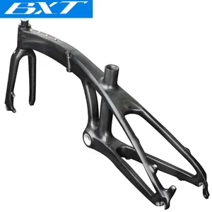 20er Folding Frame Full Carbon 20 inch For Adults Disc Brake Suit For Urban Bicycle Carbon 3K Weave Folding Bike Frame 20inch