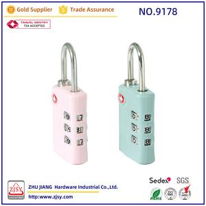 9178 नया डिजाइन 3 अंकों के कोड सुरक्षा tspadlock एंटी-चोरी यात्रा संयोजन पैडलॉक - Product Image 5