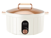 Marmite Électrique Sans Fil en Alliage d'Aluminium 5L 1600W avec Arrêt Automatique et Protection Anti-Ébullition à Sec, Rotation à 360°, pour Usage Domestique et Extérieur