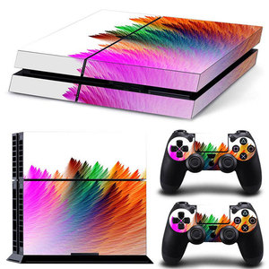 Set de Adhesivos para PlayStation 4 con Diseño de Plumas Arcoíris para Consola y Controles de PS4 Pro Slim - Product Image 3