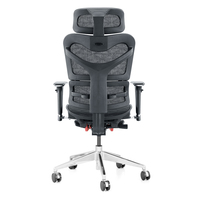 Chaise en maille ergonomique et réglable en hauteur, meuble de bureau, au Design moderne, avec repose-pieds, haute qualité