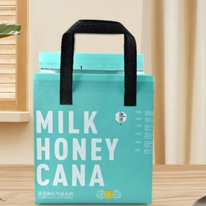 Sac isotherme non tissé enduit pour plats à emporter, sac d'emballage alimentaire tridimensionnel respectueux de l'environnement - Product Image 3