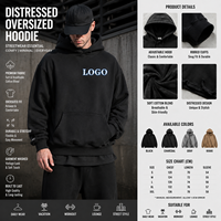 Hoodie pria berat katun 100%, Hoodie polos Hip Hop ukuran besar, pakaian jalanan mewah berbagai warna kosong untuk pria
