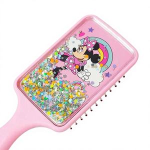 Brosse démêlante pour enfants, design amusant Minnie, douce pour cheveux secs et mouillés, dès 3 ans, rend le soin des cheveux agréable, en plastique, sous licence, commande d'usine - Product Image 1