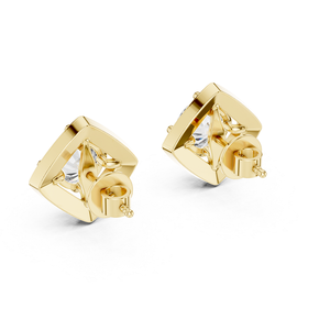 Pendientes de Diamantes Cultivados en Laboratorio a la Moda para Mujer en Oro Brillante, Joyería Fina para Fiestas Nocturnas, Colección de Diseño de Moda - Product Image 4