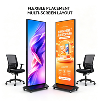 Affichage LED portable de haute qualité 80 pouces P1.5-P2.5 GOB, écran d'affichage numérique intérieur pour événements, commerce de détail et publicité
