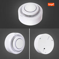 Detector de Humo Inteligente Inalámbrico WiFi LEDEAST YG400A con Control por Aplicación Tuya, Sensor de Alarma de Incendio para Sistema de Seguridad del Hogar