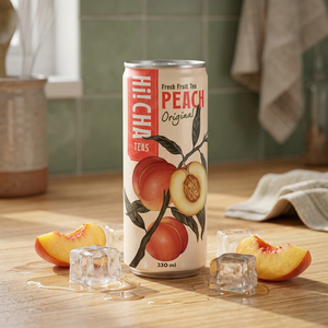 Fournisseur de canettes de thé glacé aux fruits frais pêche 330 ml pour supermarchés, magasins de proximité et distributeurs de boissons avec approvisionnement en gros - Product Image 6