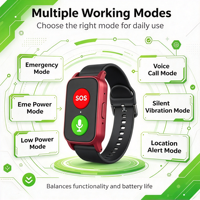 Montre connectée intelligente pour seniors S3 avec détection de chute, 4G, appel d'urgence SOS, notification familiale, étanche, montre pour personnes âgées