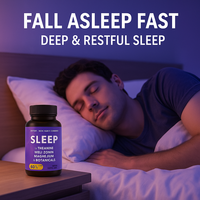 Capsules végétales OEM à marque privée de mélatonine, L-théanine et magnésium (60 gélules) pour adultes – Soutien au sommeil – Halal GMP