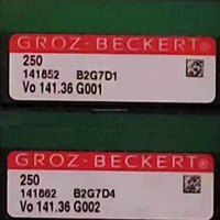 Pièces de machine à tricoter plate automatique pour aiguilles en acier Groz Beckert Machines à tricoter Vo74.50G05-Voat74.50G07