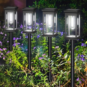Lampe solaire de jardin Xinhuiyuan, lampe LED imperméable pour extérieur, lumière décorative pour allée, jardin, patio, paysage - Product Image 1