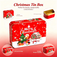Oferta Especial: Lata Metálica Mate Personalizada con Logotipo Impreso para Regalos de Navidad, Dulces, Frutos Secos y Bocadillos