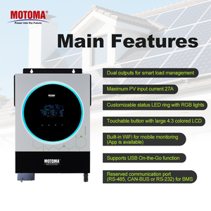 24V PV MPPT năng lượng mặt trời biến tần 4000W Off Grid DC AC phí chuyển đổi 24V 230V 220V 240V cho nhà cư trú Hệ thống lưu trữ điện - Product Image 3