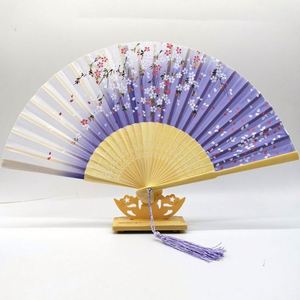 2025 Wholesale Custom Printed Bamboo Hand Held Fan High Quality Folding Personalized Fans DIY Style for Business <b>Gifts</b> - Product Image 6