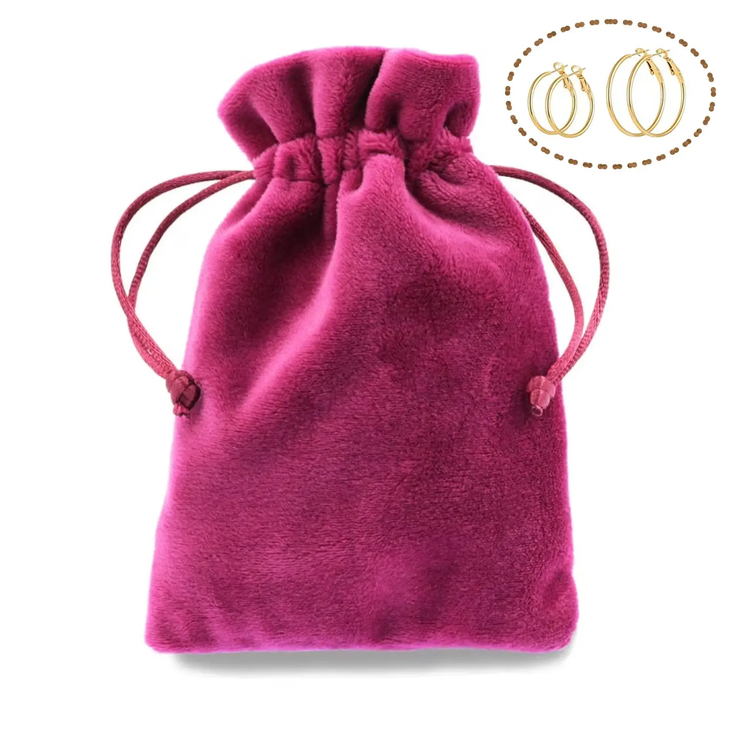 Пользовательские бархатные сумки на шнурке велюровая сумка для ювелирных изделий мешок свадебный подарок сумка