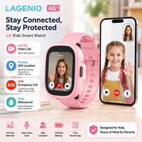 Montre connectée pour enfants LAGENIO K3 4G avec carte SIM, écran TFT de 1,7 pouce, appel vidéo, étanche IP68, GPS WIFI LBS A-GPS CE