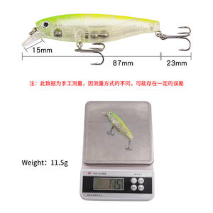 Vente chaude 11.5g/11cm Leurre Flottant Minnow Appât Dur Sans Crochets pour La Pêche En <span class=keywords><strong>Bateau</strong></span> En Eau Salée - Product Image 6