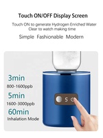 Gobelet à eau en titane platine, bouteille d'eau hydrogénée, générateur d'eau hydrogénée Max 5000Ppb H2, inhalation d'hydrogène portable