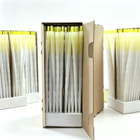 Cônes en papier blancs et bruns pré-roulés 84mm 98mm 109mm 1000 pièces par boîte Tube enroulable avec filtre en papier